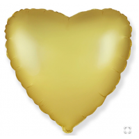Ф Б/РИС 18" СЕРДЦЕ Сатин Gold 
